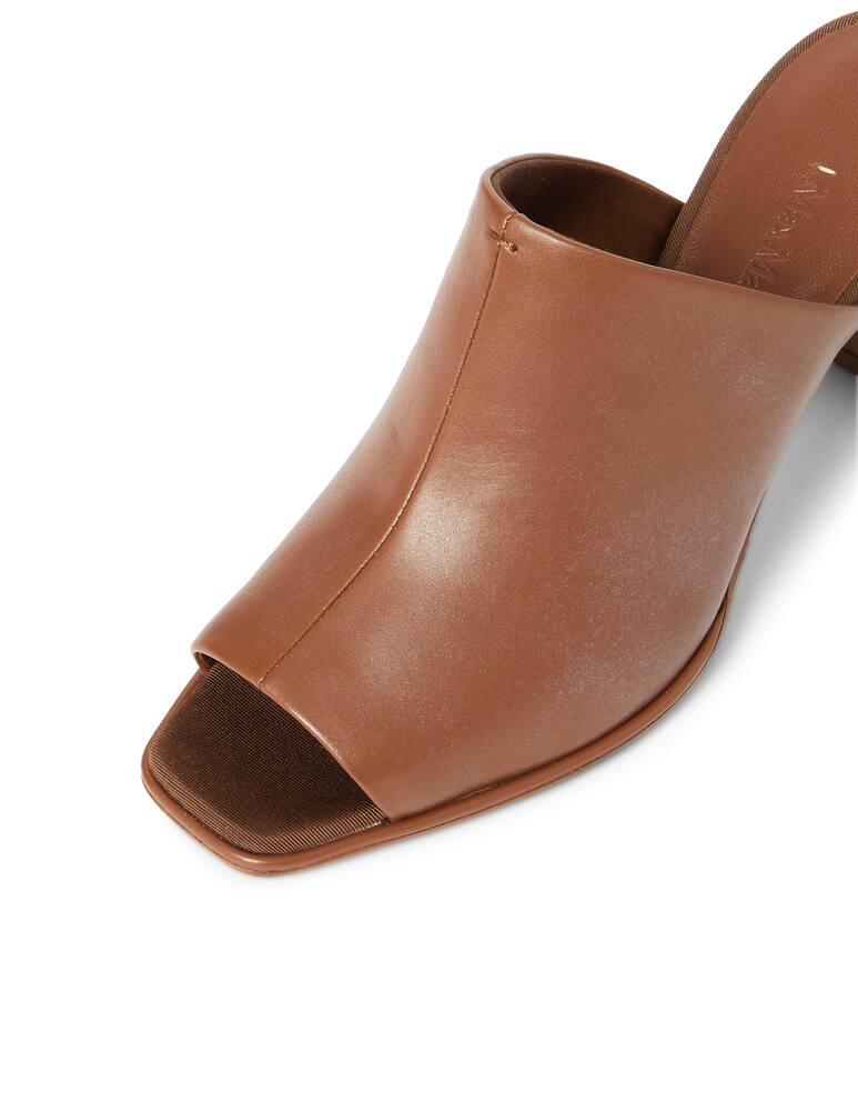 rinascente Max Mara Mule con tacco in pelle