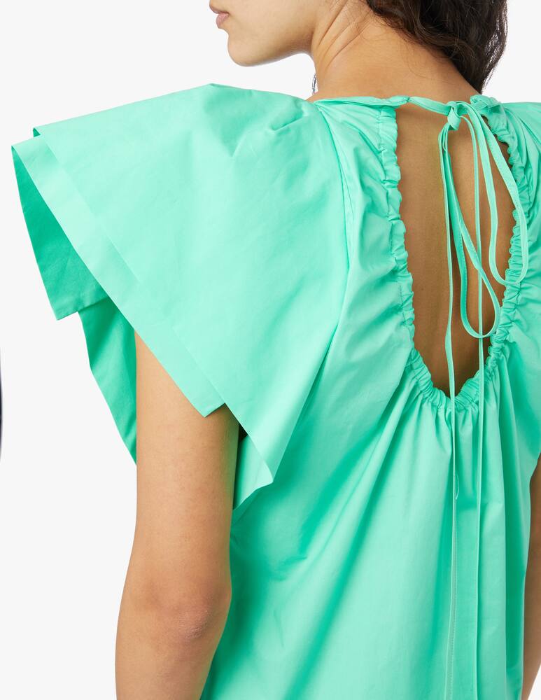 rinascente TELA Mini cotton dress - green