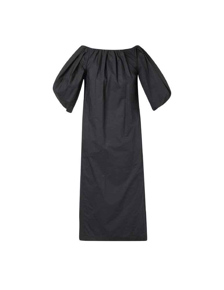 rinascente TELA Midi cotton dress - black
