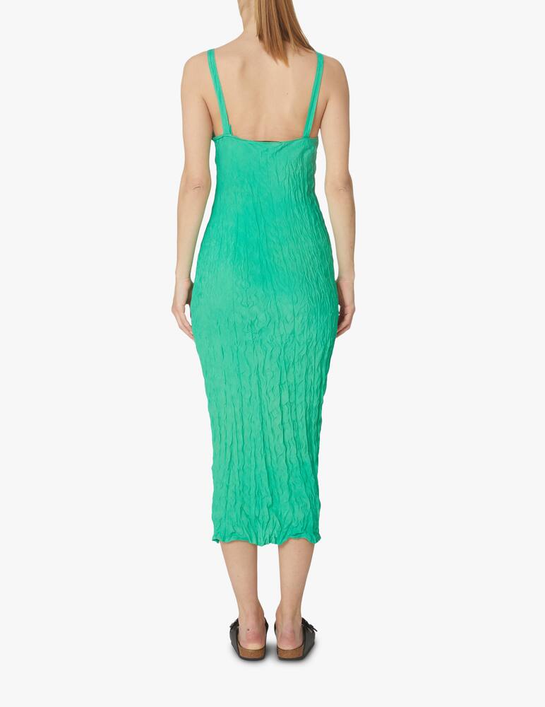 rinascente TELA Slik midi dress - green