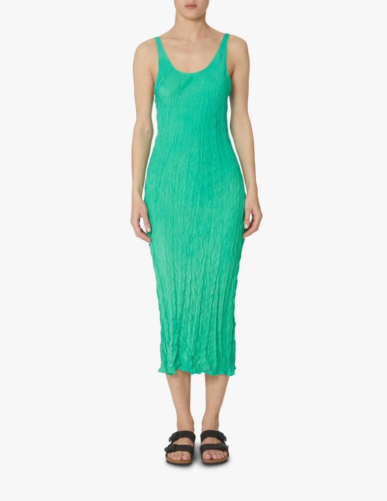 rinascente TELA Slik midi dress - green