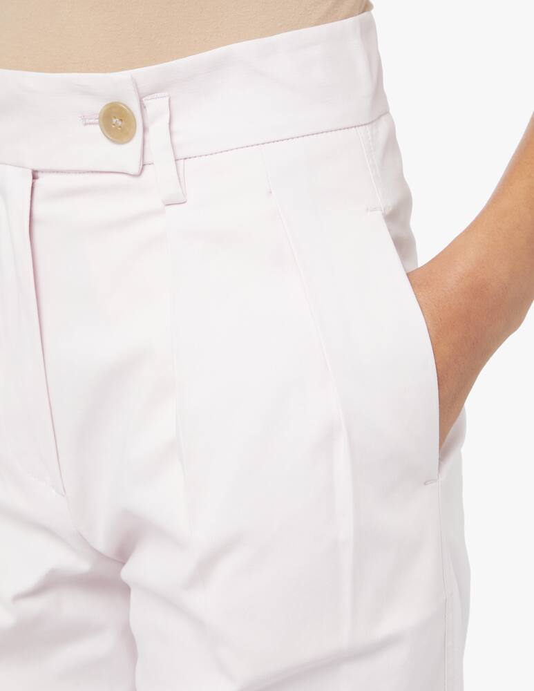 TELA Pantaloni carrot in cotone - rosa - immagine 4