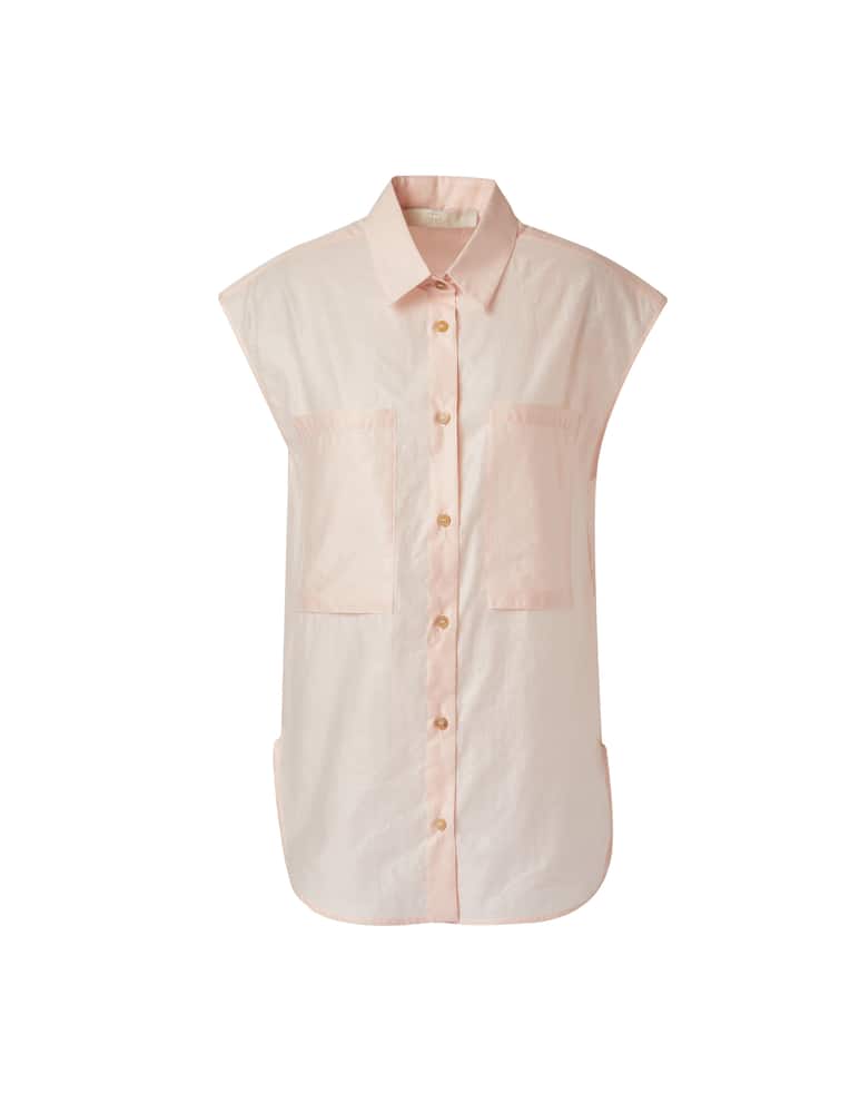 rinascente TELA Sleeveless cotton shirt - pink
