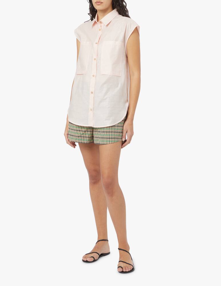 rinascente TELA Sleeveless cotton shirt - pink