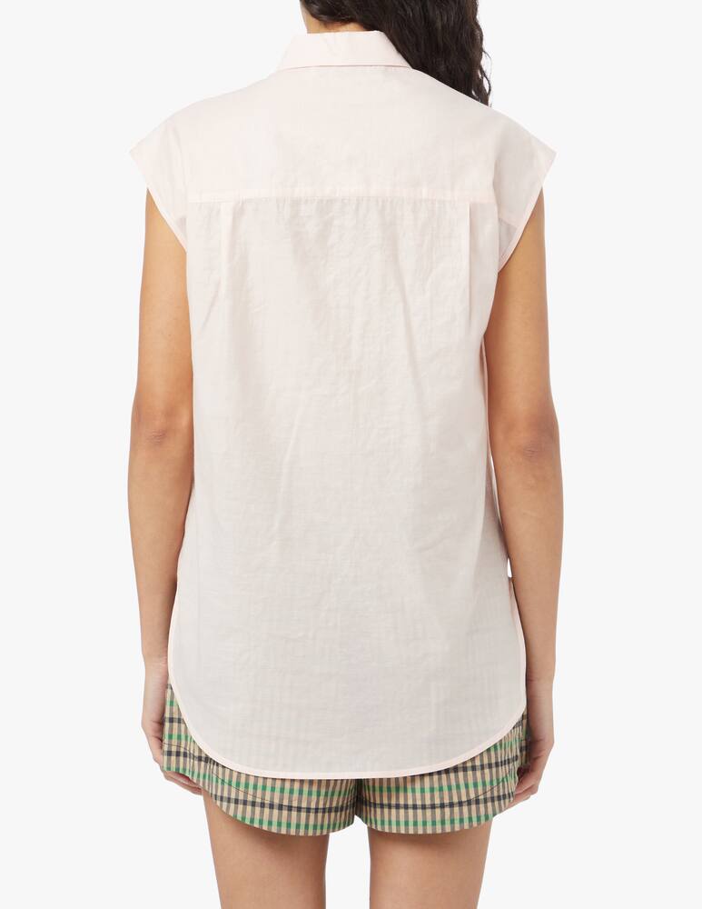 rinascente TELA Sleeveless cotton shirt - pink