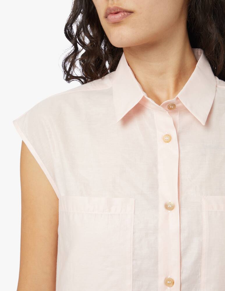 rinascente TELA Sleeveless cotton shirt - pink