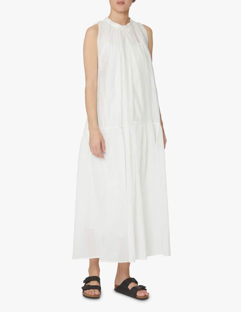 rinascente TELA Vestito lungo in cotone - bianco