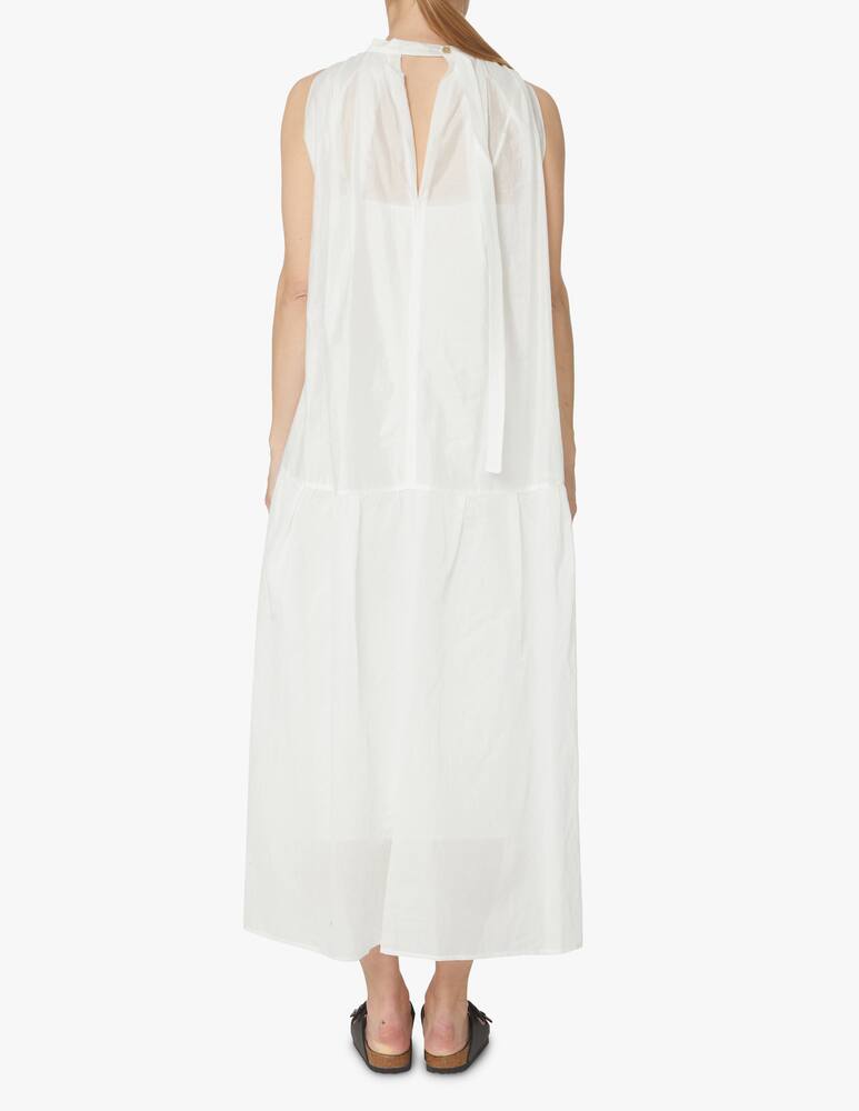 rinascente TELA Vestito lungo in cotone - bianco