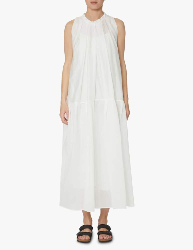 rinascente TELA Vestito lungo in cotone - bianco