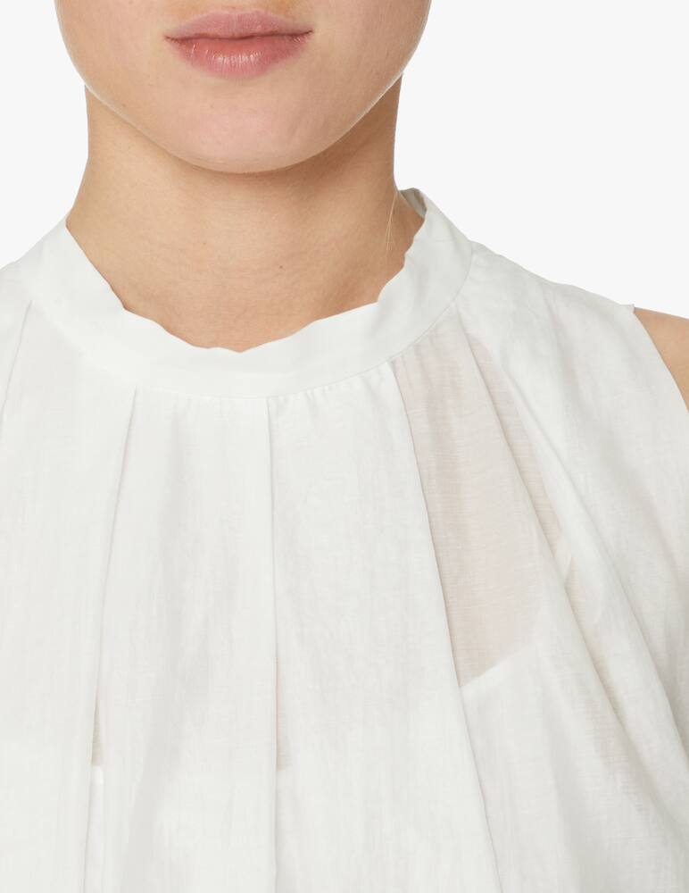 rinascente TELA Vestito lungo in cotone - bianco