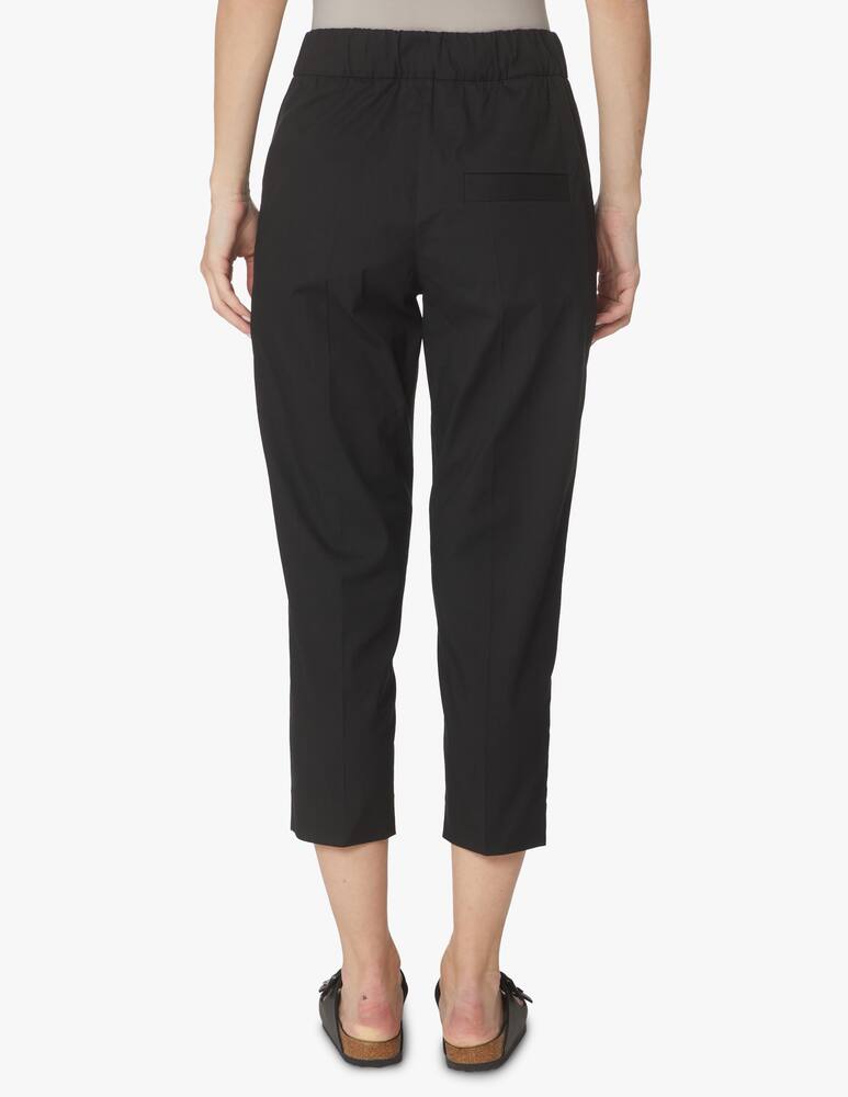 rinascente TELA Cotton carrot pants - black