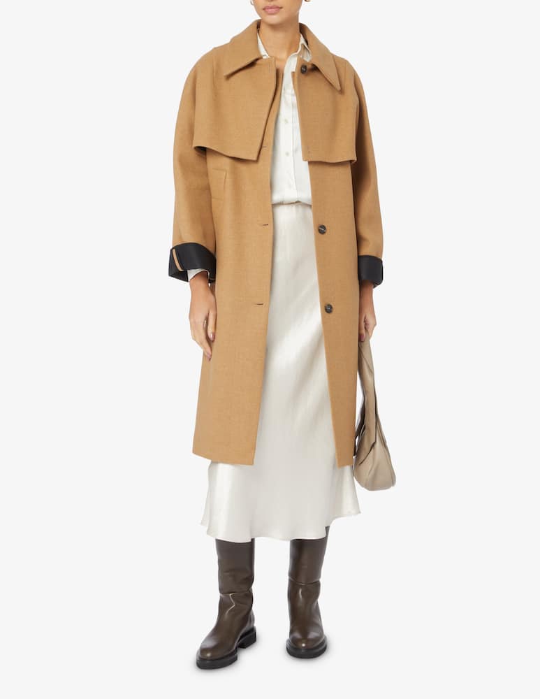 rinascente TELA Coat with detachable jacket - Beige