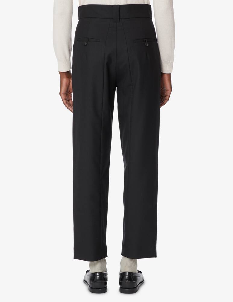rinascente TELA Regular leg wool trousers - Black