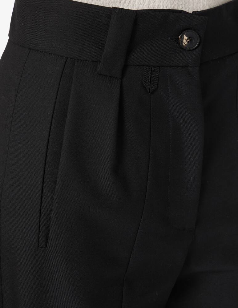 rinascente TELA Regular leg wool trousers - Black