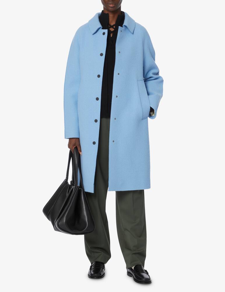 rinascente TELA Cappotto abbottonato davanti con colletino - Azzurro