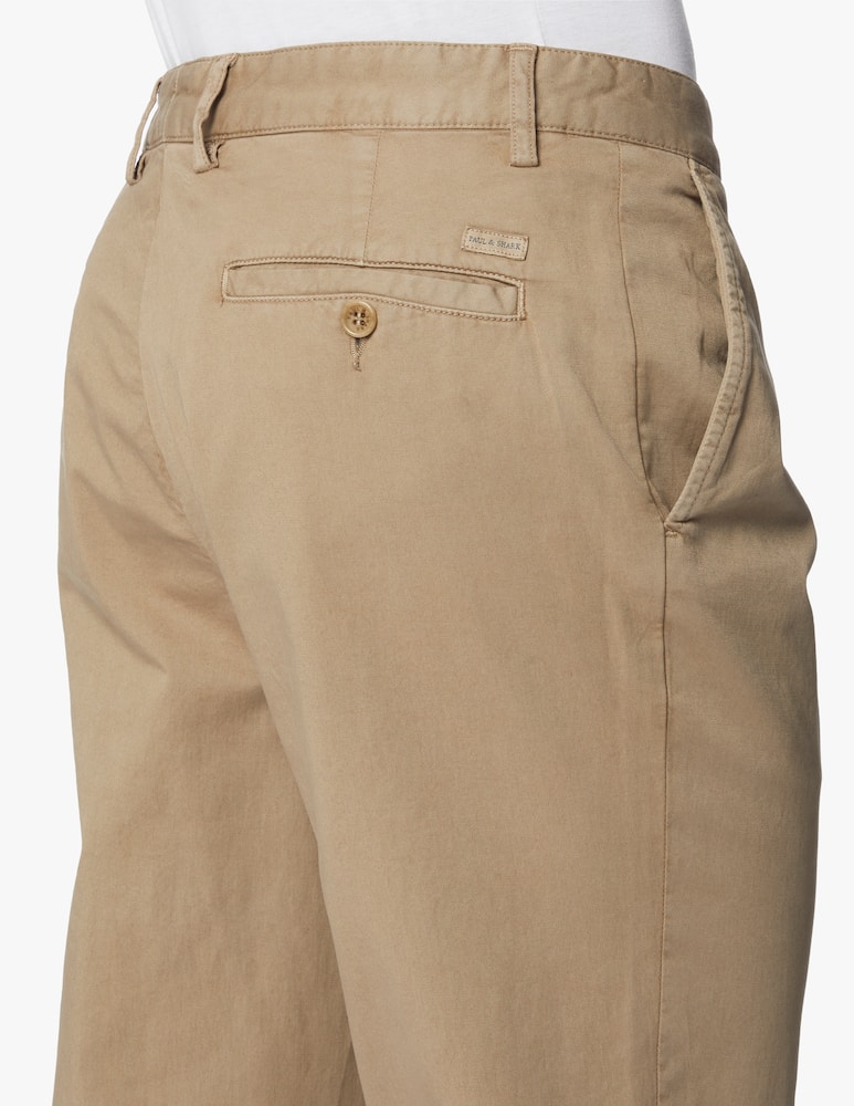 rinascente Paul & Shark Chino yatching stretch pant - olive