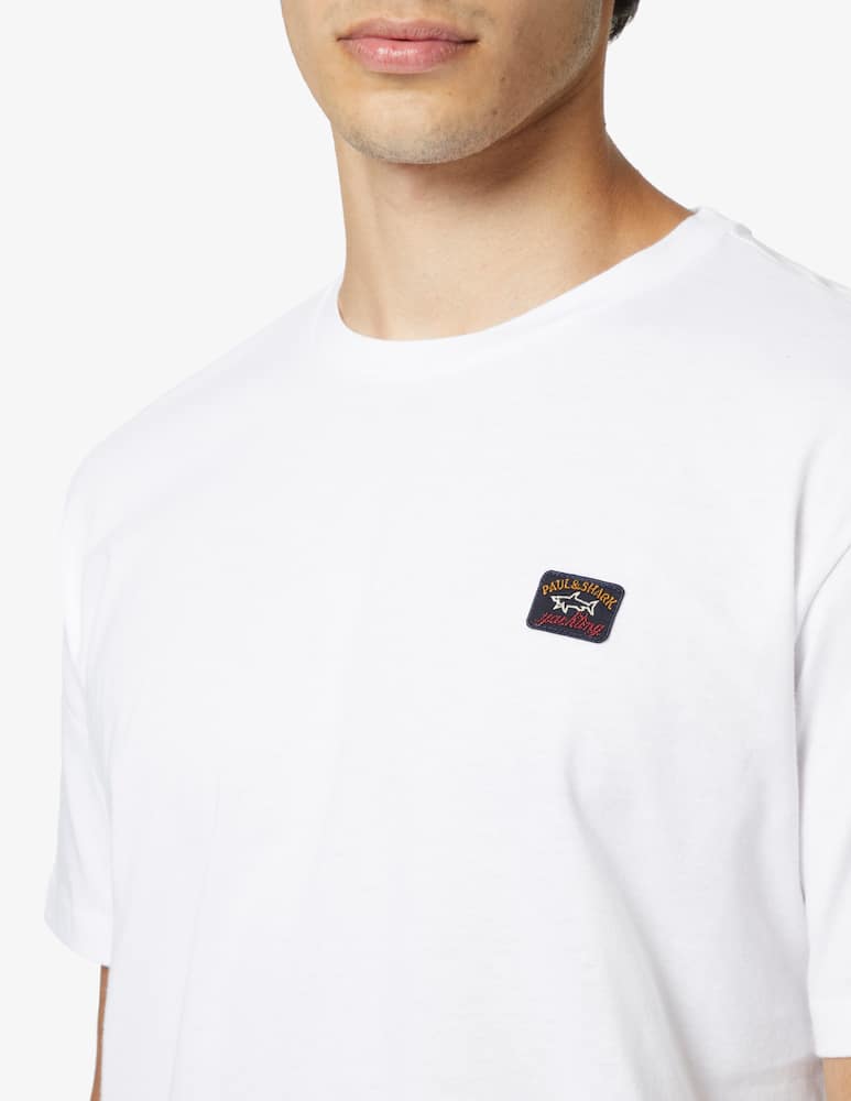 rinascente Paul & Shark Mini logo cotton t-shirt - White
