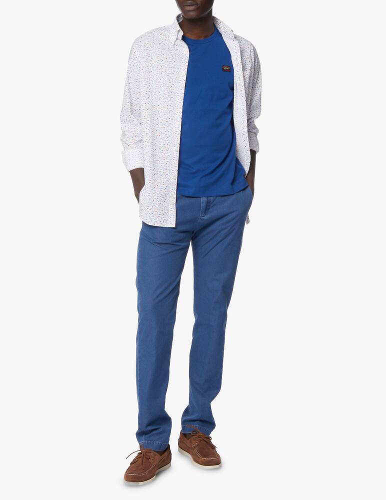 rinascente Paul & Shark Basic badge roundneck T-shirt - blue