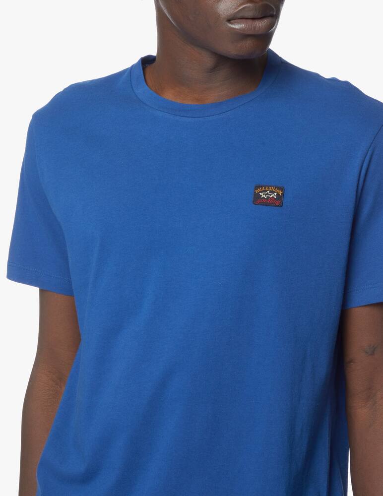 rinascente Paul & Shark Basic badge roundneck T-shirt - blue