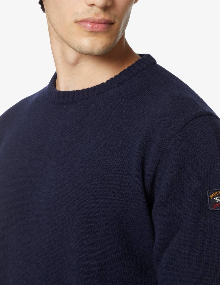 rinascente Paul & Shark Girocollo always collection in lana shetland - Blu