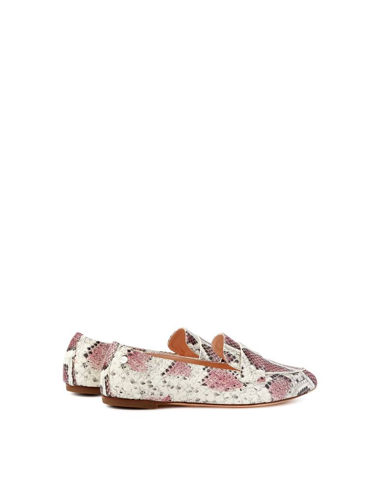 rinascente AGL Loafer in pelle con stampa pitone