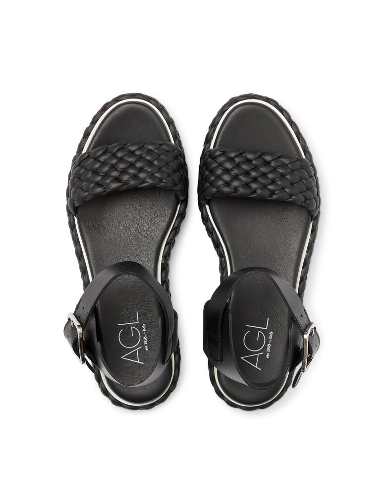 rinascente AGL Maite strap leather flat sandals