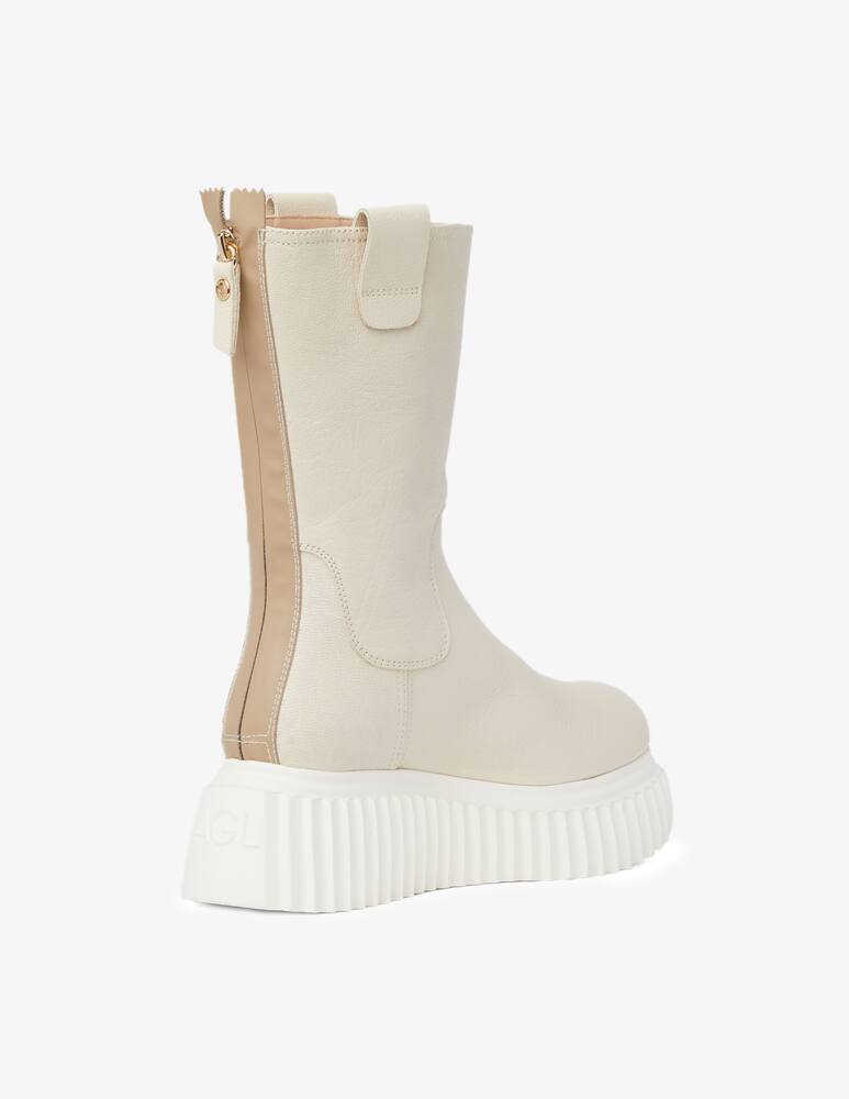 rinascente AGL Milagros leather booties - White