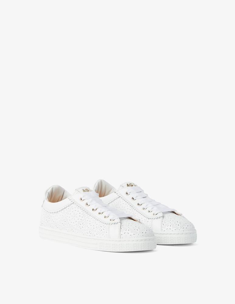 rinascente AGL Sneakers in pelle con dettagli traforati - bianco
