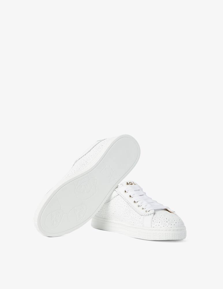 rinascente AGL Sneakers in pelle con dettagli traforati - bianco