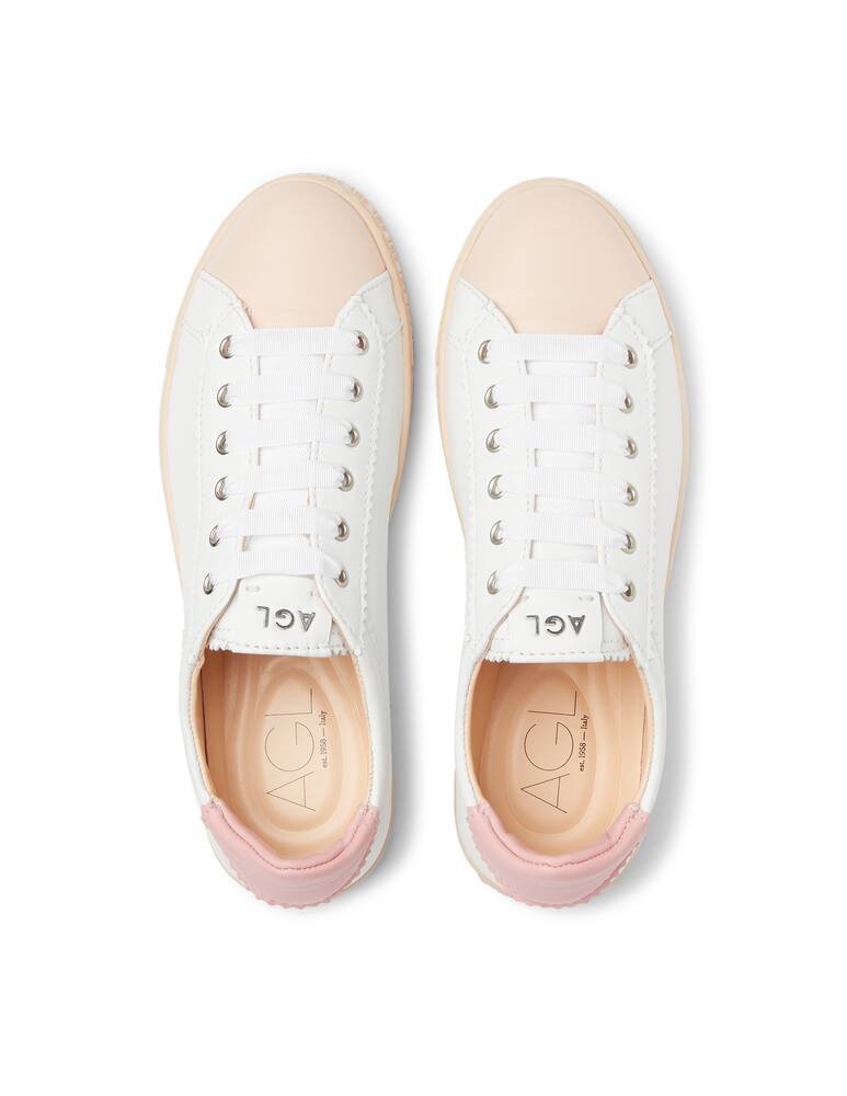 rinascente AGL Low leather sneakers - white