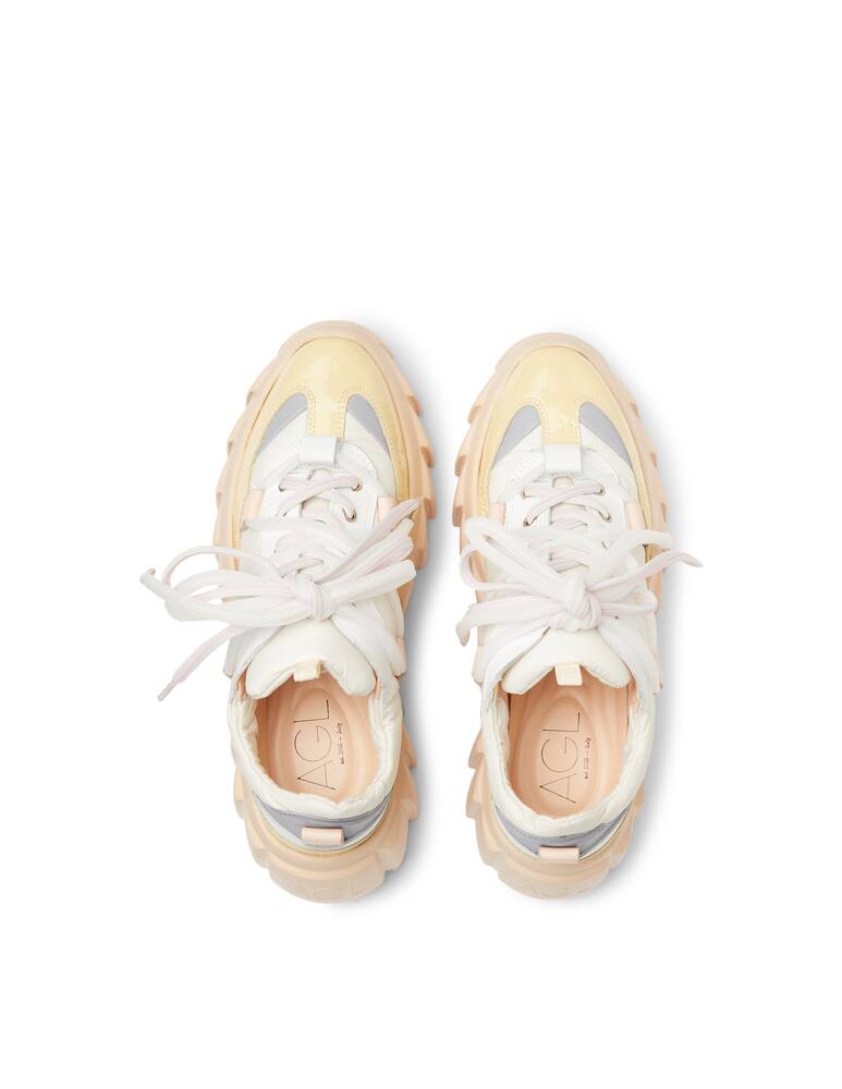 AGL Low leather sneakers - white - picture 3 AGL Low leather sneakers - white - picture 3