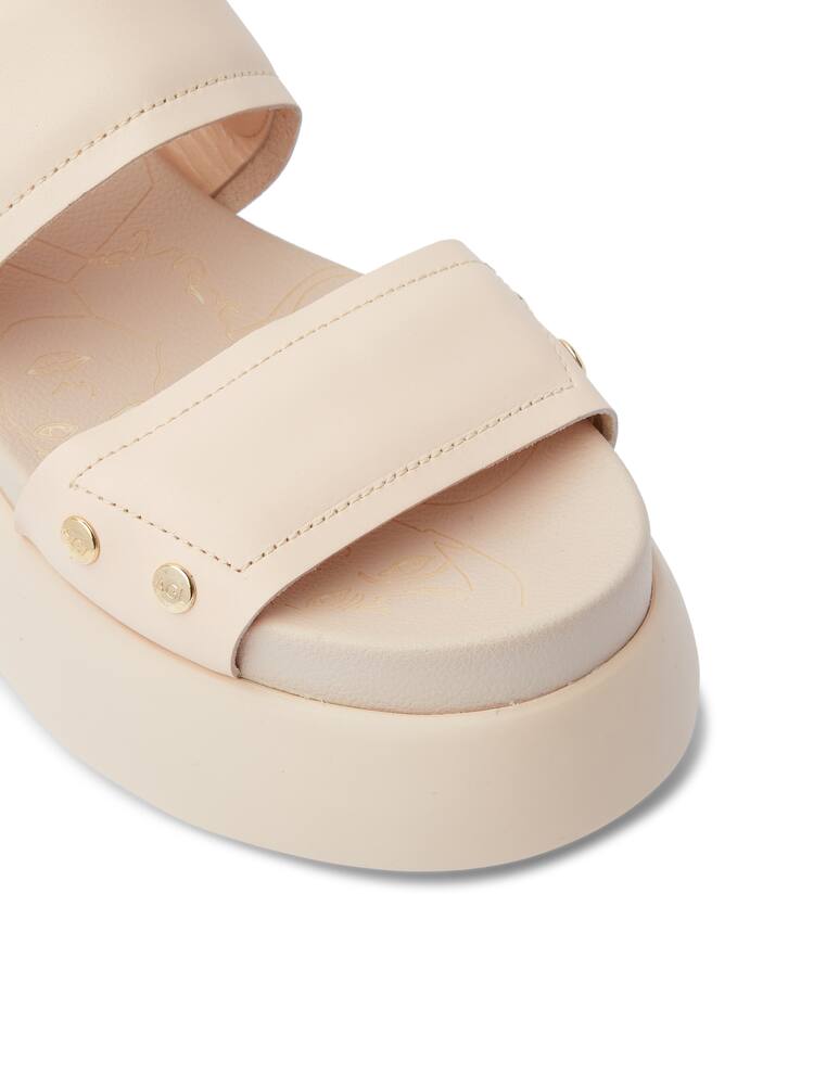 rinascente AGL Sandali platform in pelle - bianco
