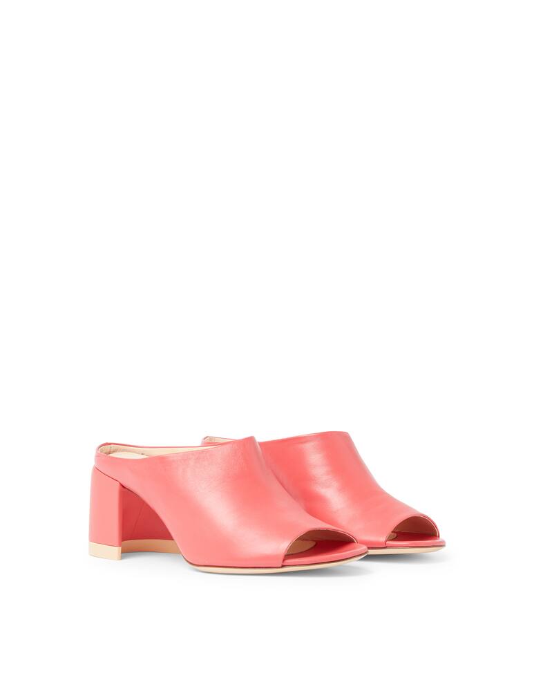 rinascente AGL Mule sandal with leather heel - pink