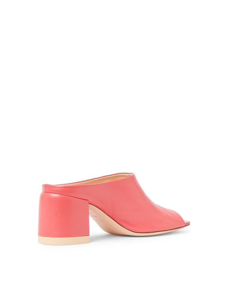 rinascente AGL Mule sandal with leather heel - pink