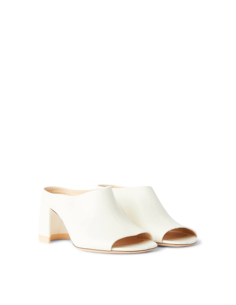 rinascente AGL Leather heeled multe sandals - white