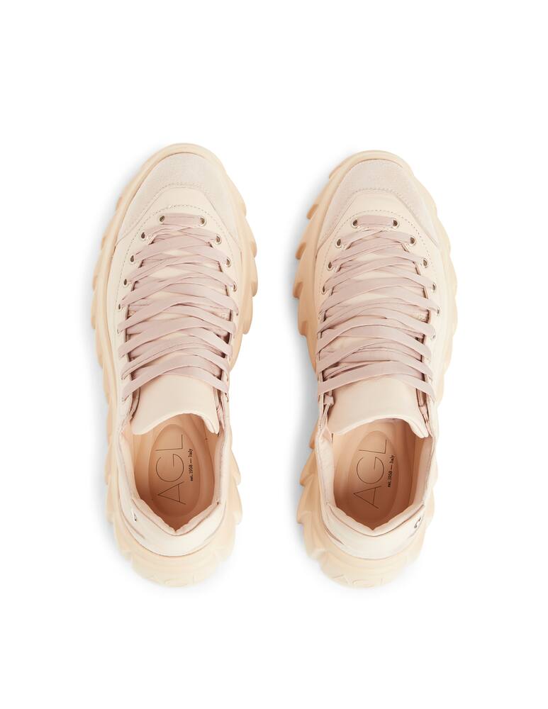 rinascente AGL Low leather sneakers - pink