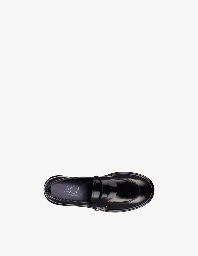 rinascente AGL Leather loafers - Black