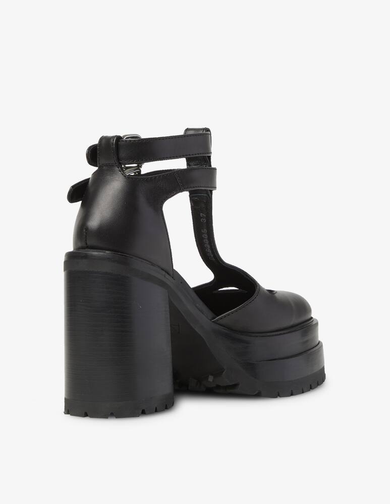 rinascente AGL Décolleté con plateau 2 cinturini - Nero