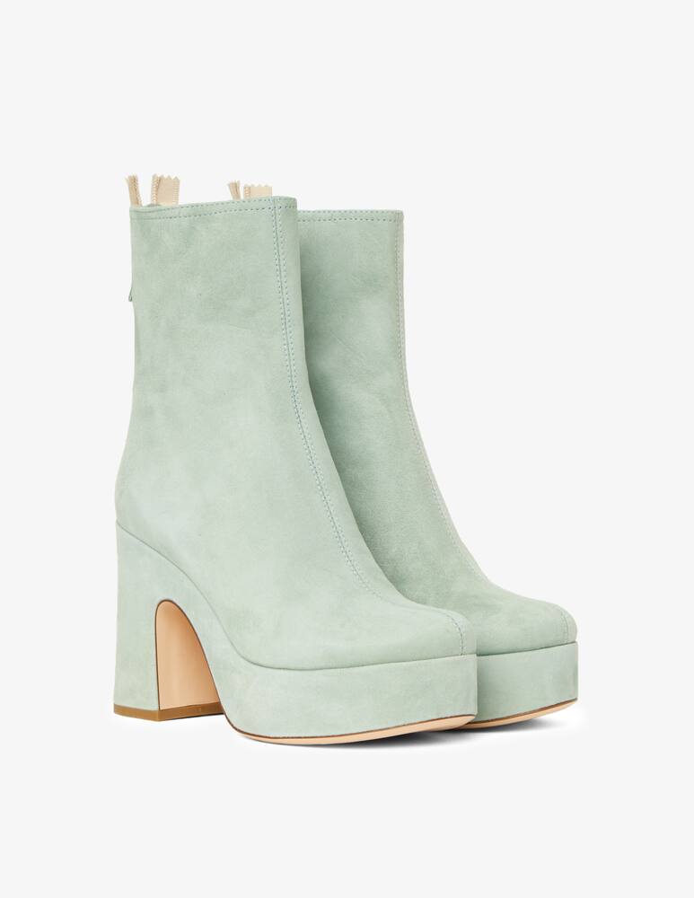 rinascente AGL Velou suede wedge booties