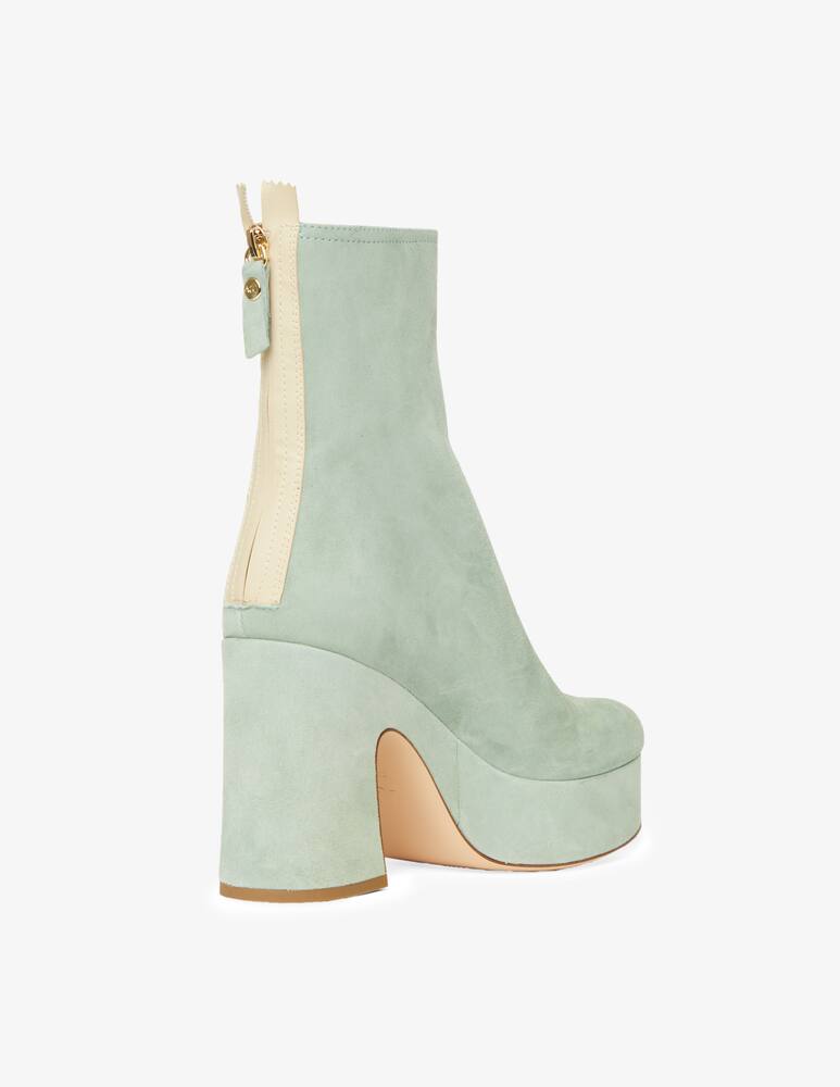 rinascente AGL Velou suede wedge booties
