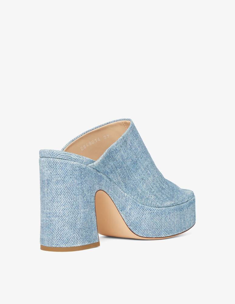 rinascente AGL Wedge mules denim print