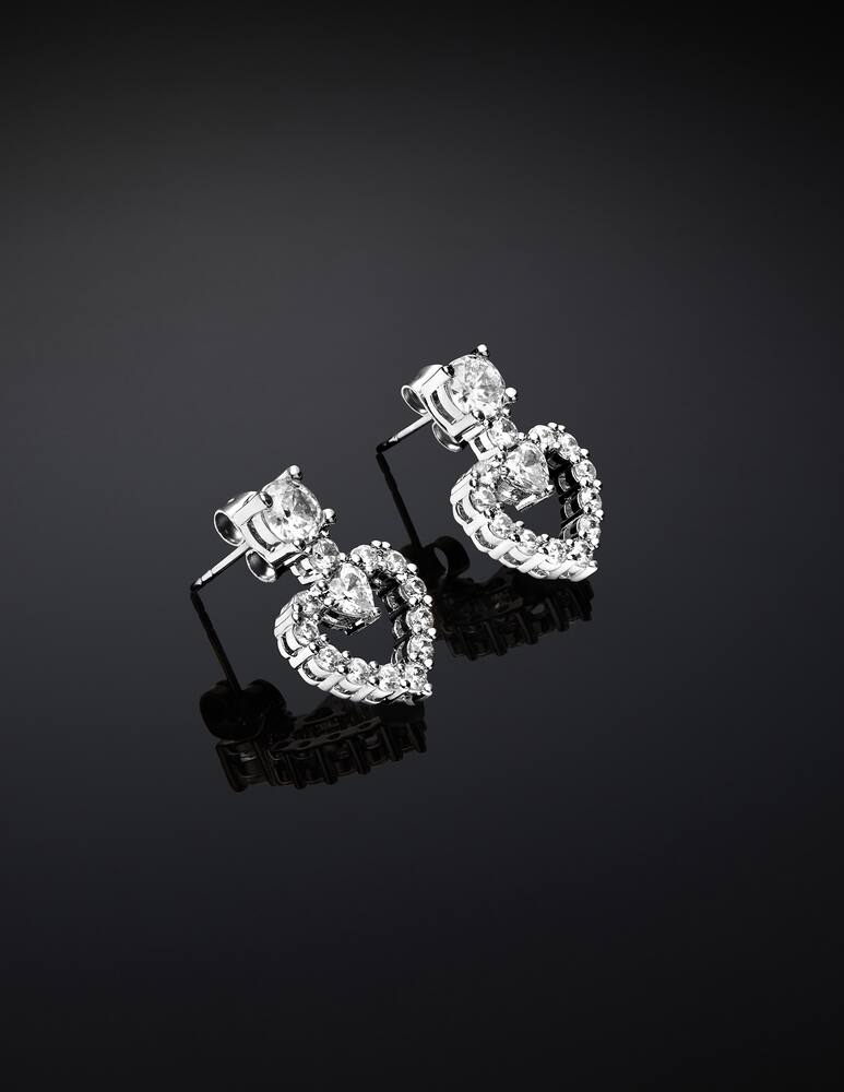 rinascente Chiara Ferragni Heart silver earrings