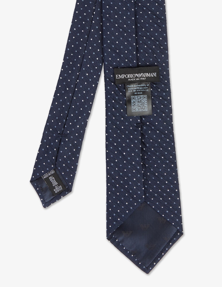 rinascente Emporio Armani Cravatta jacquard puntinato 