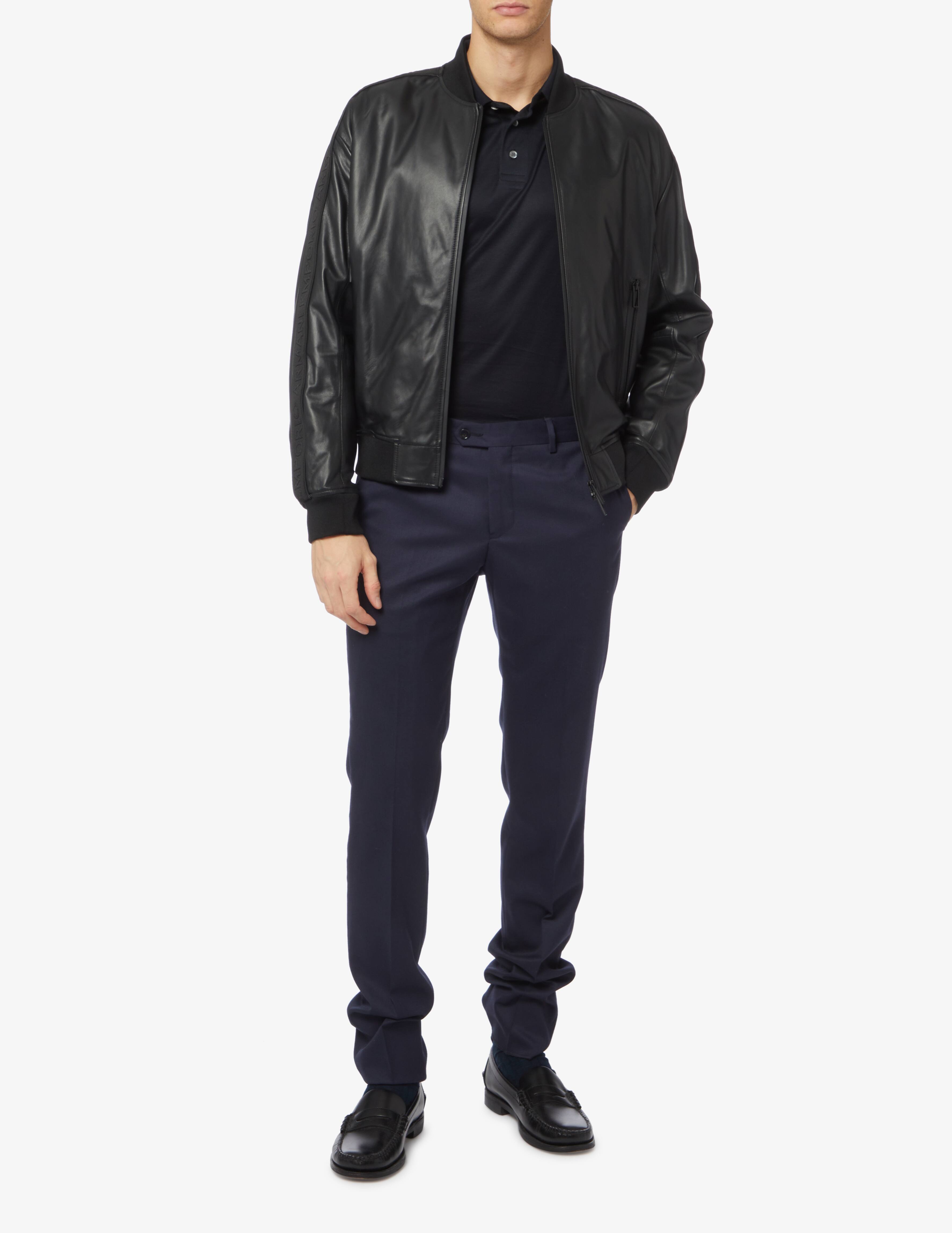 ジャケット・アウター AW2005 EMPORIO ARMANI CRACKED LETHER JKT AW2005 Emporio Armani Cracked Biker Leather Jacket – Dolce