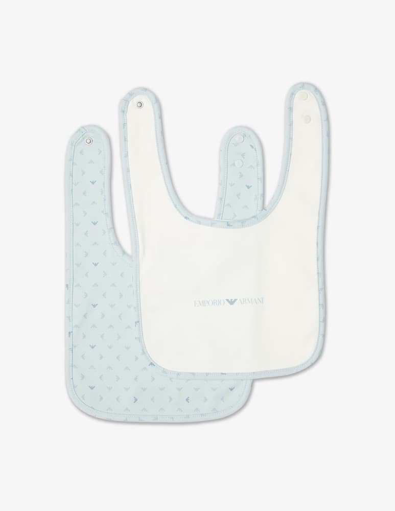 Emporio Armani Set di 2 bavaglini neonato - immagine 1 Emporio Armani Set di 2 bavaglini neonato - immagine 1