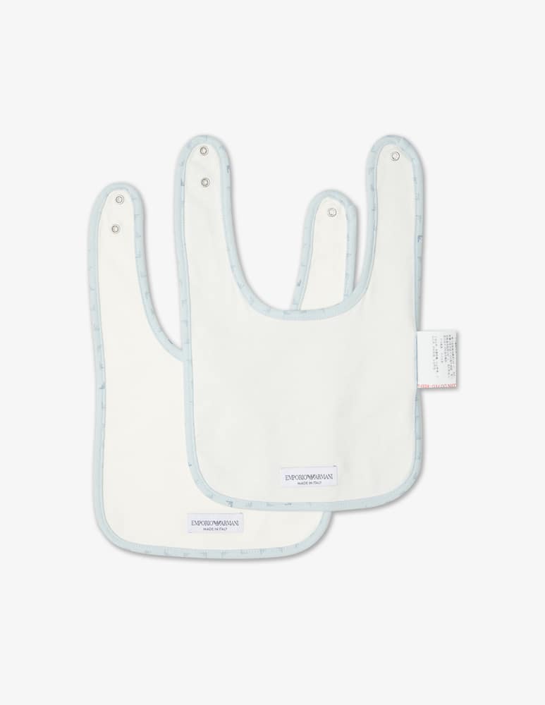 Emporio Armani Set di 2 bavaglini neonato - immagine 2 Emporio Armani Set di 2 bavaglini neonato - immagine 2