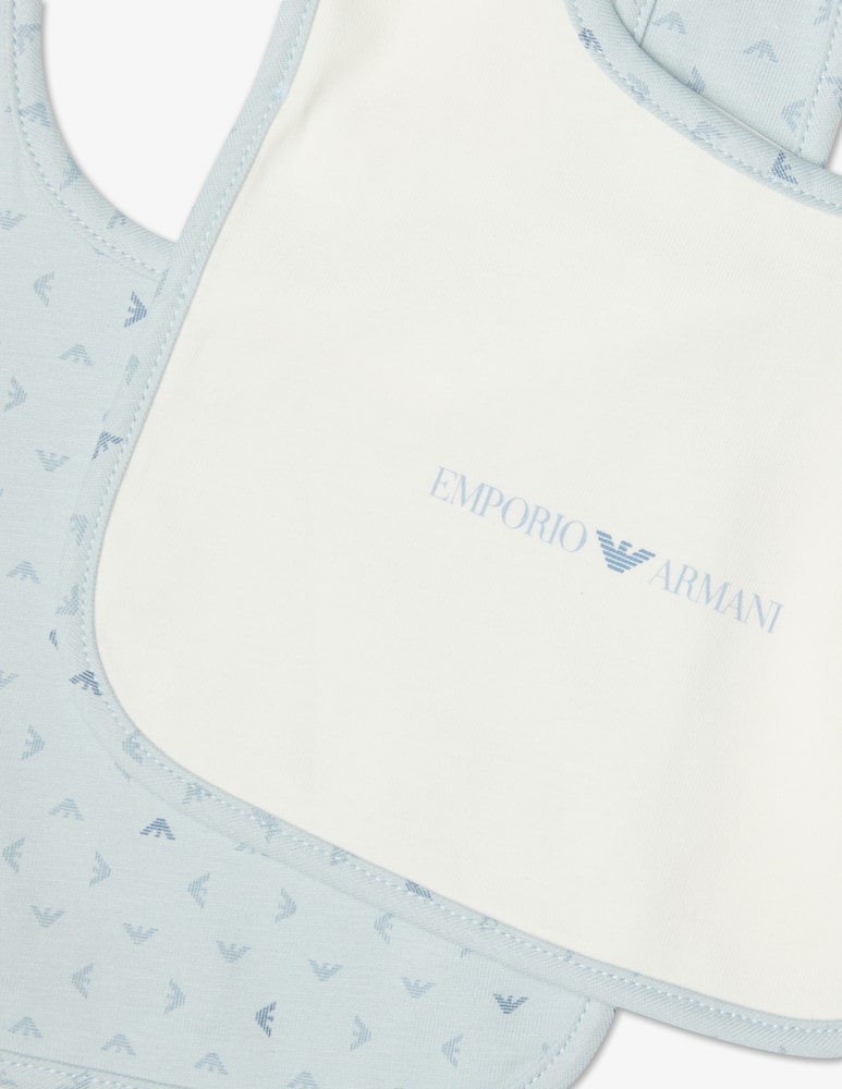 Emporio Armani Set di 2 bavaglini neonato - immagine 3 Emporio Armani Set di 2 bavaglini neonato - immagine 3