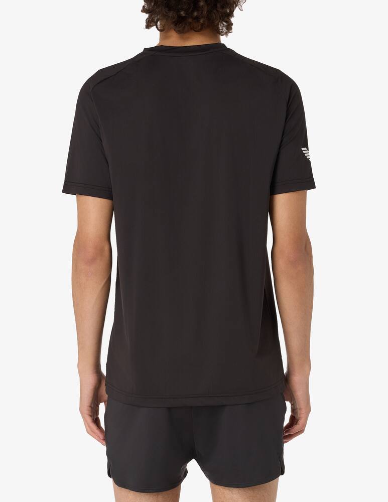 rinascente EA7 Maglietta tennis tech loghino laterale