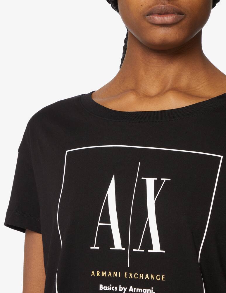 Armani Exchange T-shirt AX basic by - Black - picture 4 Armani Exchange T-shirt AX basic by - Black - picture 4