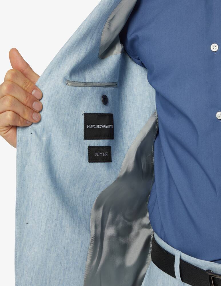 rinascente Emporio Armani Linen mono breasted suit